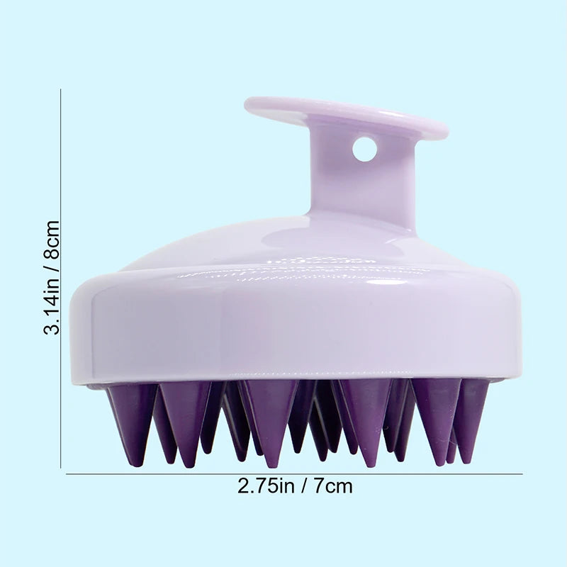 Home Cleaning Silicone Shampoo Brush Head Scalp Massage Comb Hair Washing Combs Body Massage Bath Brush Salon Hairdressing Tools