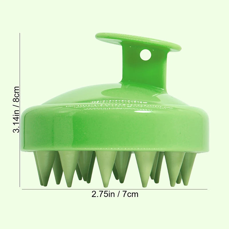 Home Cleaning Silicone Shampoo Brush Head Scalp Massage Comb Hair Washing Combs Body Massage Bath Brush Salon Hairdressing Tools