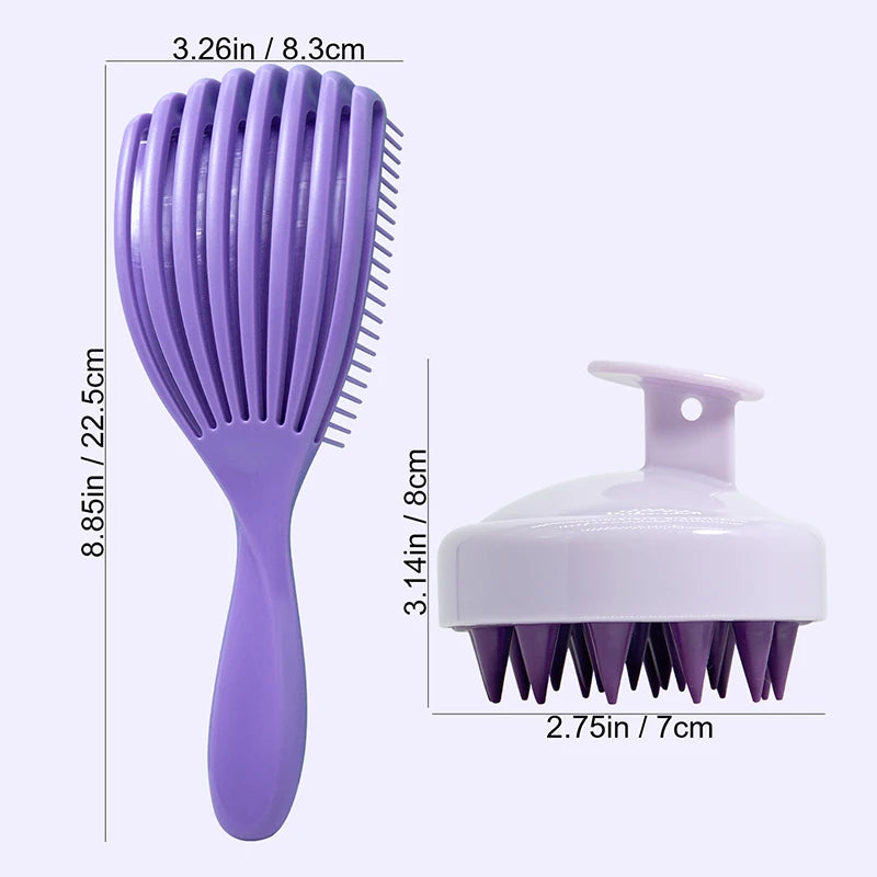 Home Cleaning Silicone Shampoo Brush Head Scalp Massage Comb Hair Washing Combs Body Massage Bath Brush Salon Hairdressing Tools