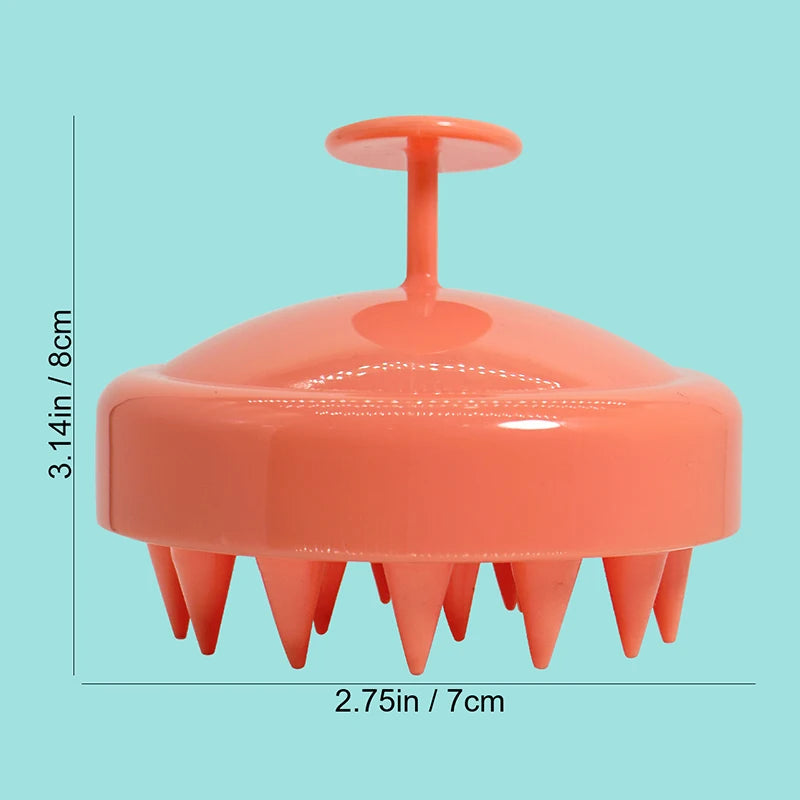 Home Cleaning Silicone Shampoo Brush Head Scalp Massage Comb Hair Washing Combs Body Massage Bath Brush Salon Hairdressing Tools