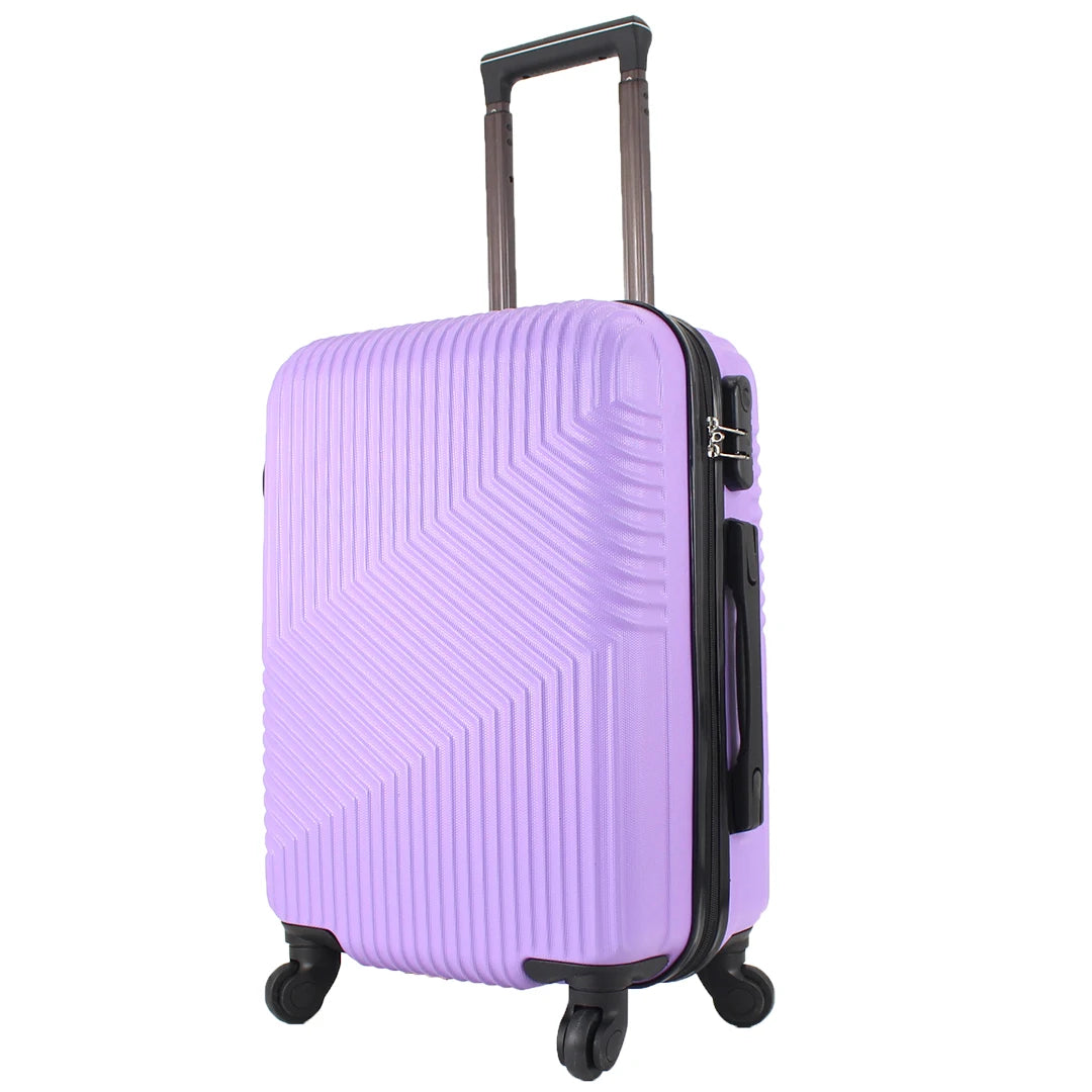 Airplane Suitcase Hand Luggage Travel Cabin Trolley Hard ABS 4 Wheels Rigid Cabin Suitcase with Telescopic Handle 55x35x20CM