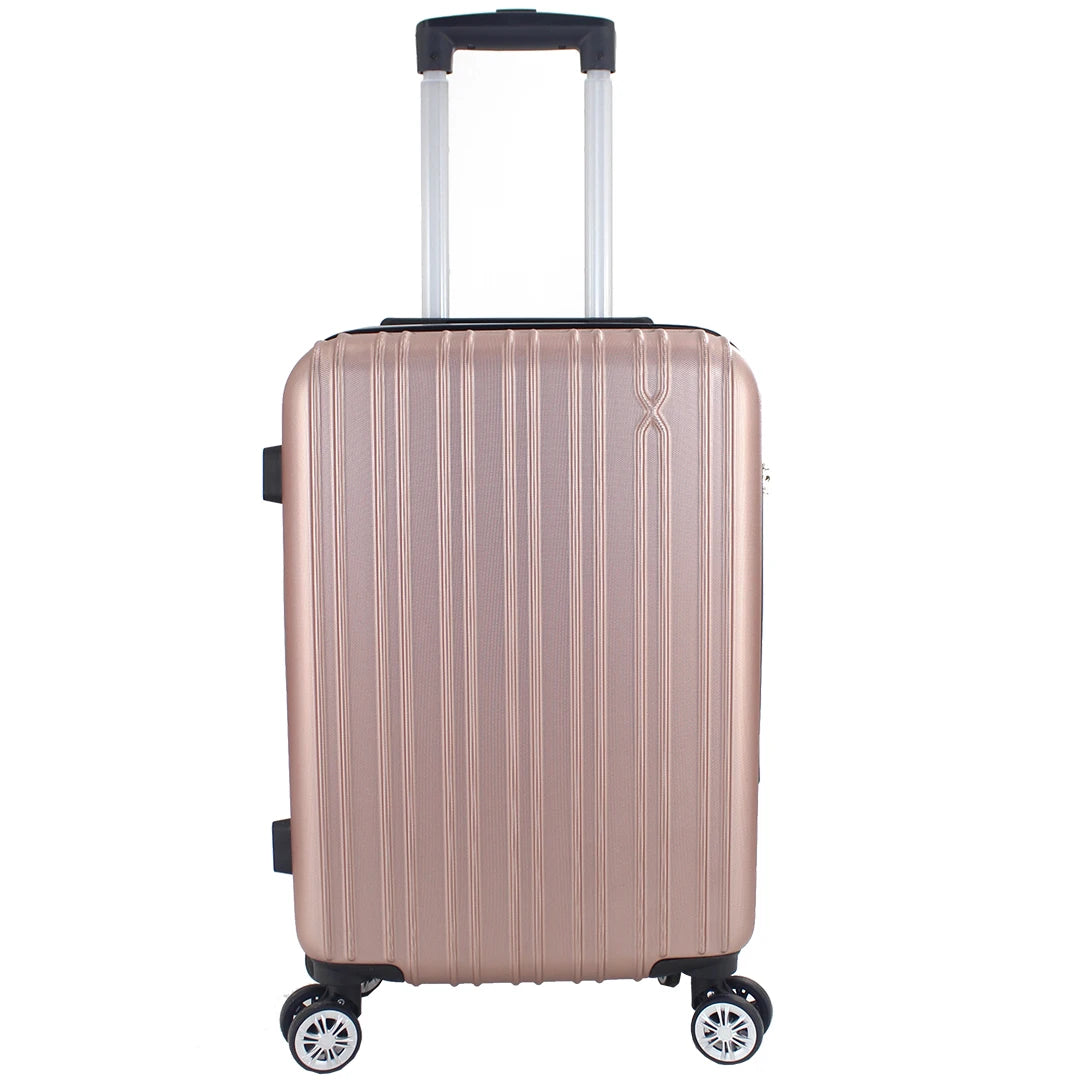 Airplane Suitcase Hand Luggage Travel Cabin Trolley Hard ABS 4 Wheels Rigid Cabin Suitcase with Telescopic Handle 55x35x20CM