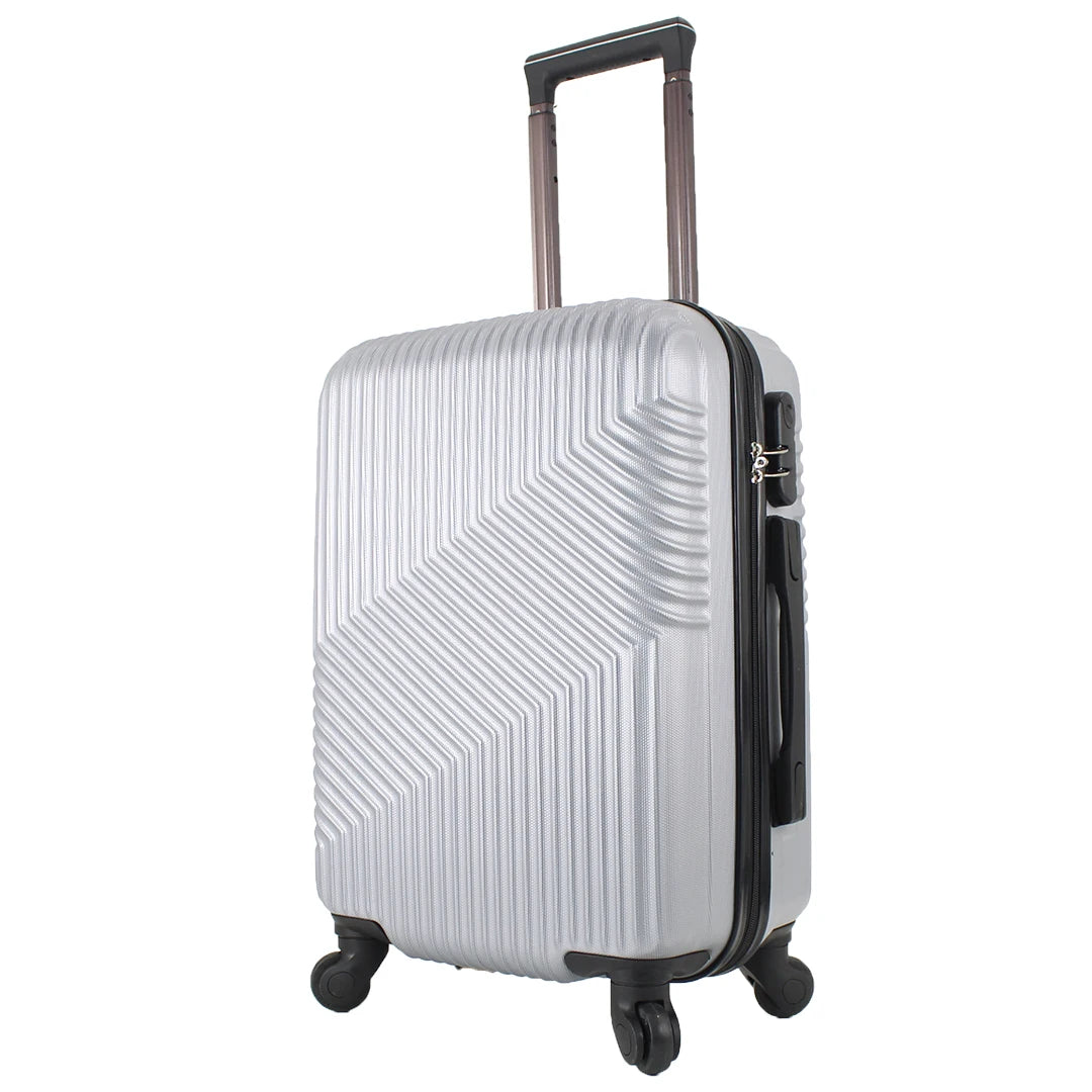 Airplane Suitcase Hand Luggage Travel Cabin Trolley Hard ABS 4 Wheels Rigid Cabin Suitcase with Telescopic Handle 55x35x20CM