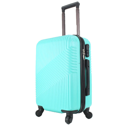 Airplane Suitcase Hand Luggage Travel Cabin Trolley Hard ABS 4 Wheels Rigid Cabin Suitcase with Telescopic Handle 55x35x20CM