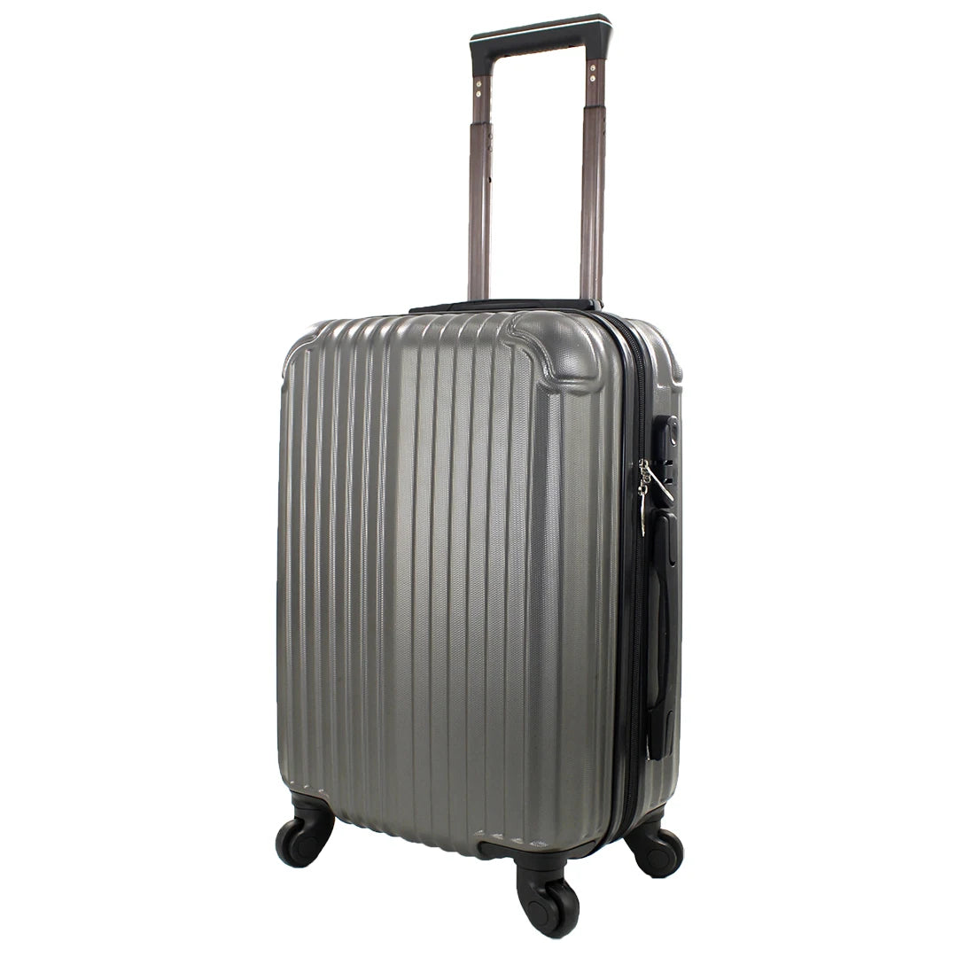 Airplane Suitcase Hand Luggage Travel Cabin Trolley Hard ABS 4 Wheels Rigid Cabin Suitcase with Telescopic Handle 55x35x20CM