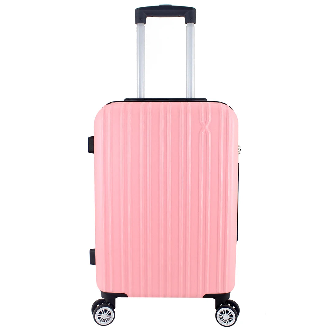 Airplane Suitcase Hand Luggage Travel Cabin Trolley Hard ABS 4 Wheels Rigid Cabin Suitcase with Telescopic Handle 55x35x20CM