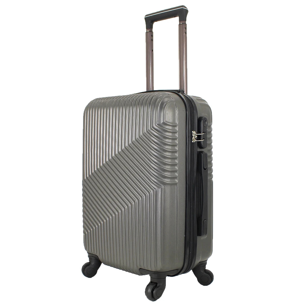 Airplane Suitcase Hand Luggage Travel Cabin Trolley Hard ABS 4 Wheels Rigid Cabin Suitcase with Telescopic Handle 55x35x20CM