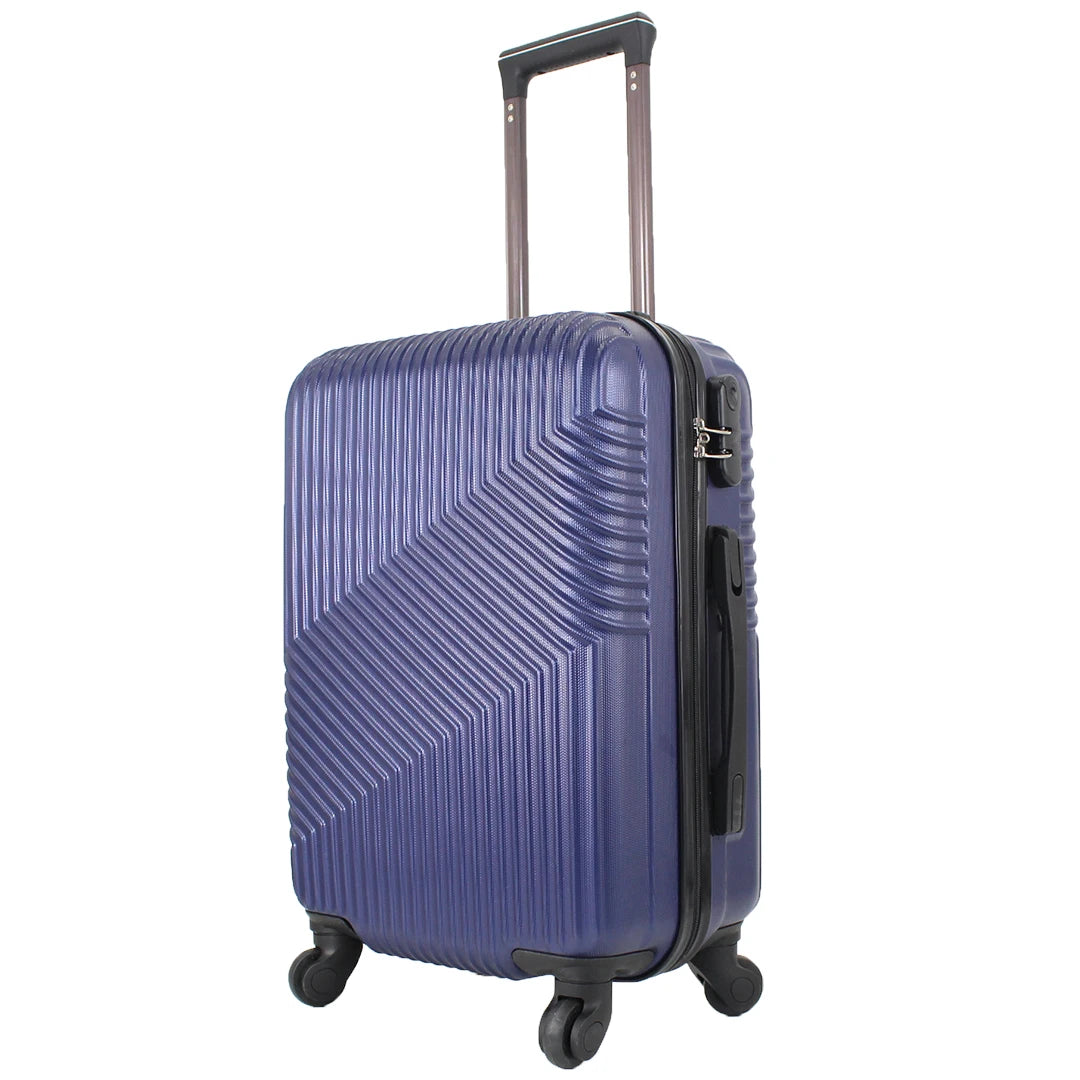 Airplane Suitcase Hand Luggage Travel Cabin Trolley Hard ABS 4 Wheels Rigid Cabin Suitcase with Telescopic Handle 55x35x20CM