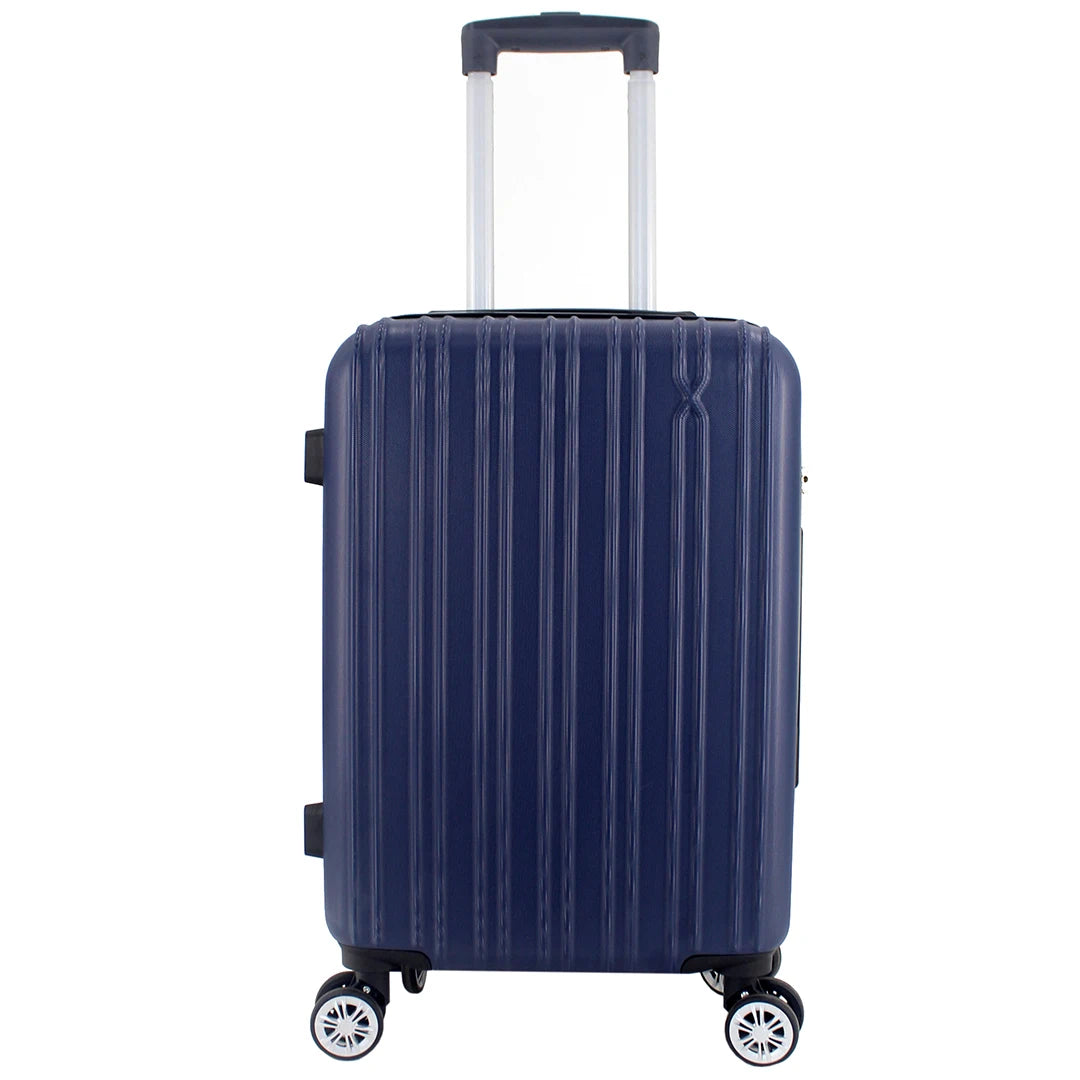 Airplane Suitcase Hand Luggage Travel Cabin Trolley Hard ABS 4 Wheels Rigid Cabin Suitcase with Telescopic Handle 55x35x20CM