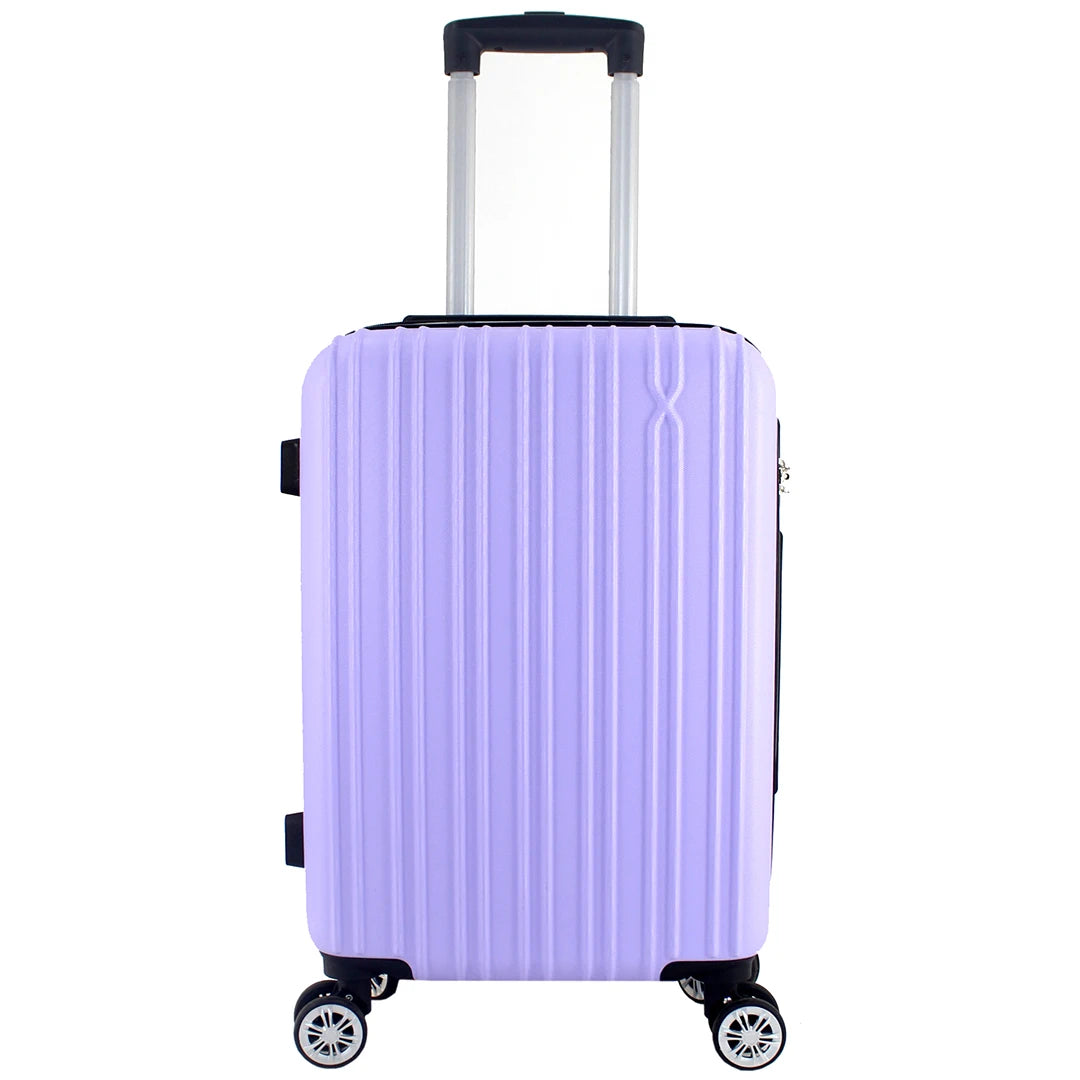 Airplane Suitcase Hand Luggage Travel Cabin Trolley Hard ABS 4 Wheels Rigid Cabin Suitcase with Telescopic Handle 55x35x20CM