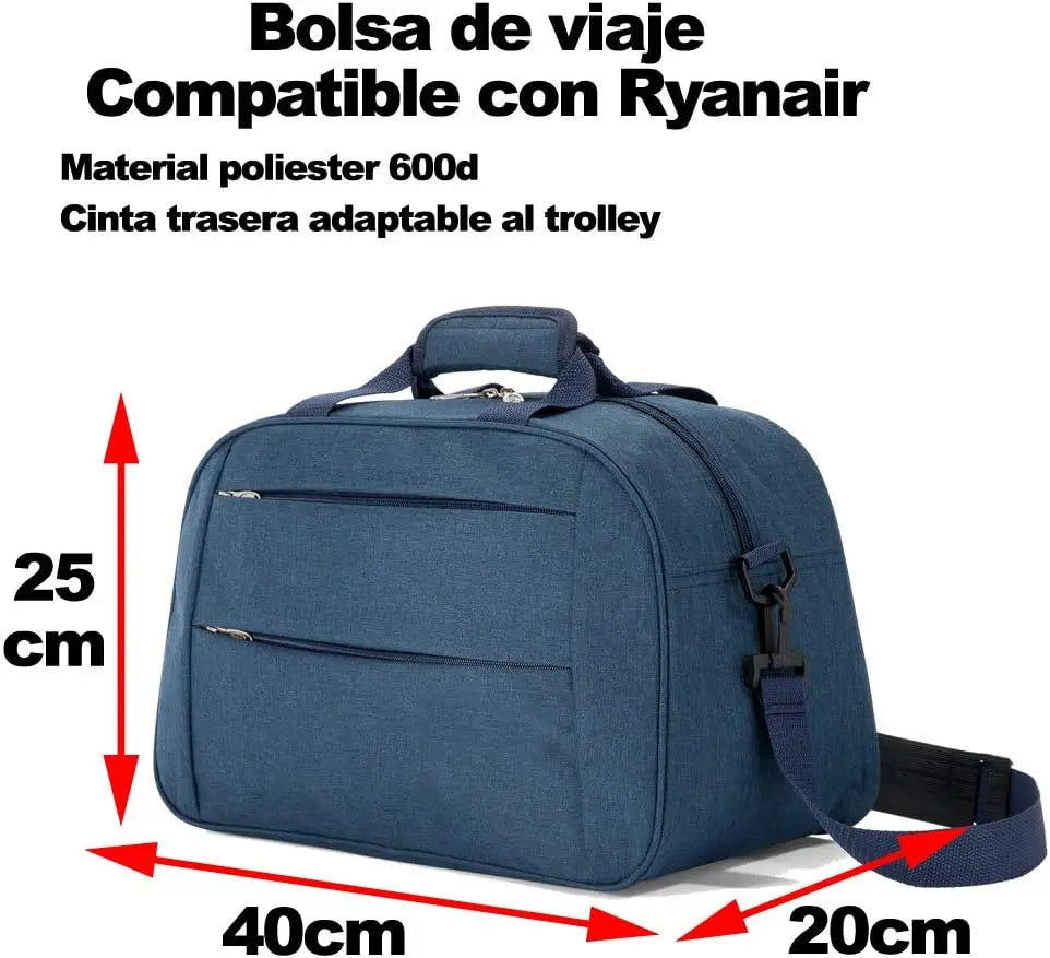 Ryanair travel bag 40x25x20 cm-Ryanair hand luggage-cabin travel bag-3 colors available-Benzi