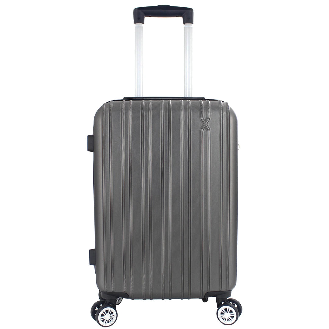 Airplane Suitcase Hand Luggage Travel Cabin Trolley Hard ABS 4 Wheels Rigid Cabin Suitcase with Telescopic Handle 55x35x20CM