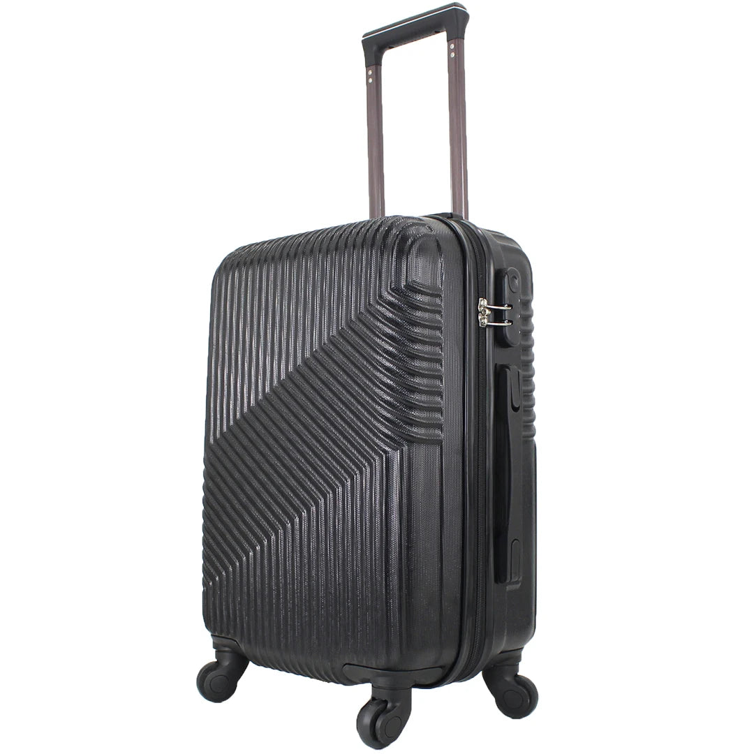 Airplane Suitcase Hand Luggage Travel Cabin Trolley Hard ABS 4 Wheels Rigid Cabin Suitcase with Telescopic Handle 55x35x20CM