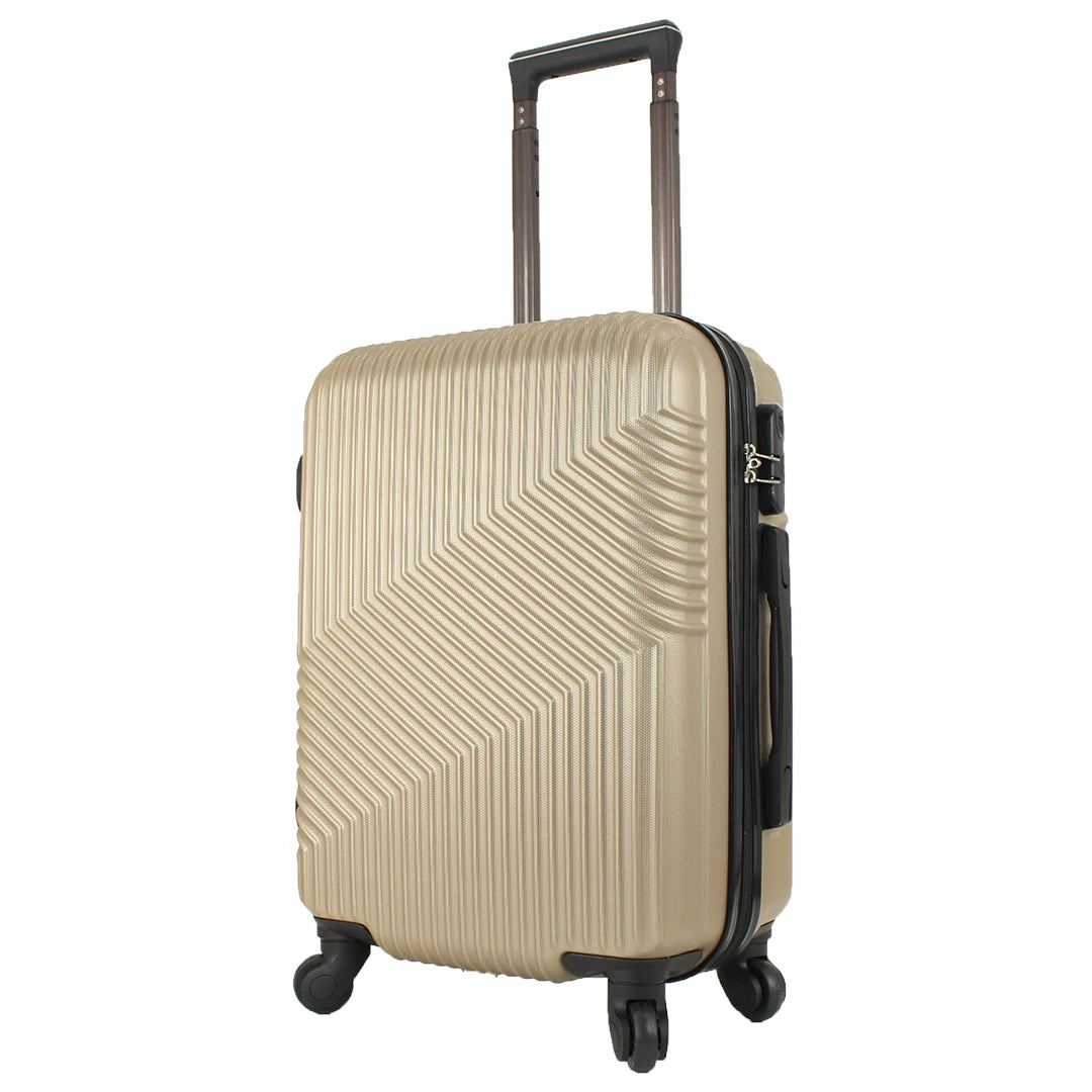 Airplane Suitcase Hand Luggage Travel Cabin Trolley Hard ABS 4 Wheels Rigid Cabin Suitcase with Telescopic Handle 55x35x20CM