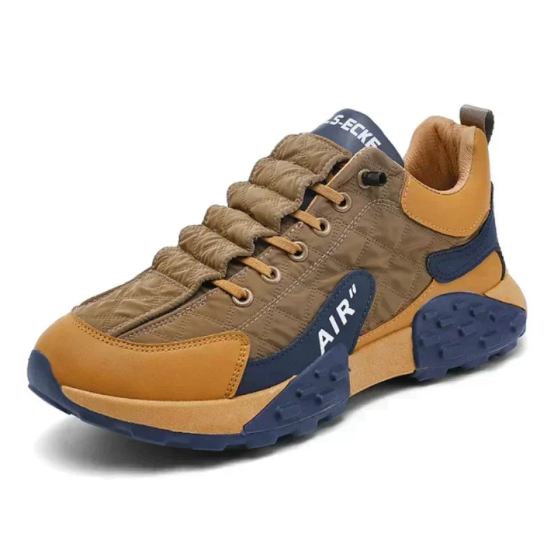 Stylish Men's Vulcanize Shoes for Leisure and Running in 2025, Thick-Soled Casual Sneakers