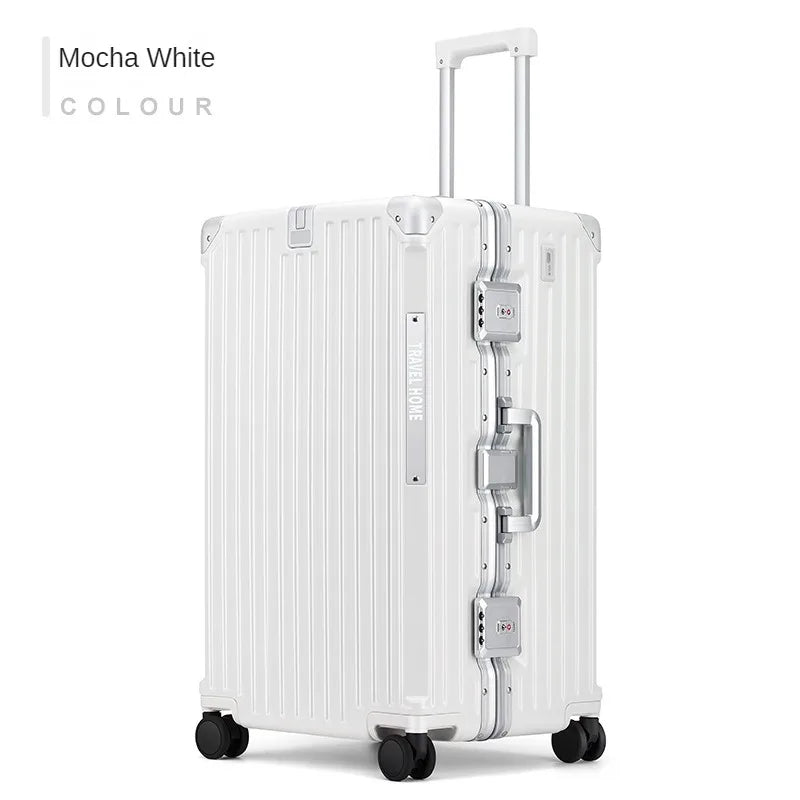 Over-sized Multi-Functional Travel Suitcases Large Capacity Luggage Aluminum Frame plus-Sized Universal Wheel Case Boarding Bag