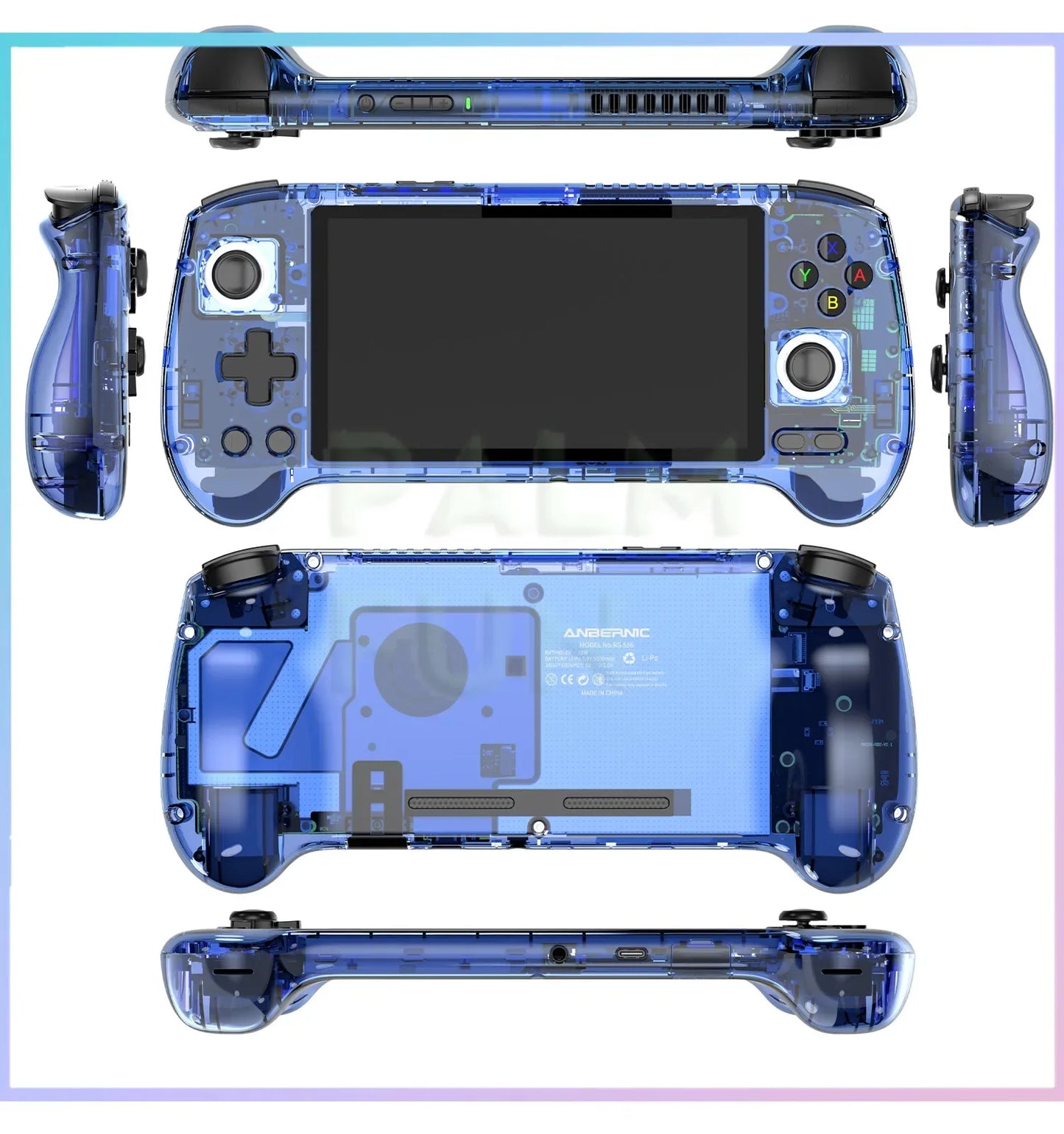 ANBERNIC RG556 Retro Handheld Game Console 5.48 Inch AMOLED Large Screen BT5.0 Android 13 System 1080*1920 Video Gaming Player