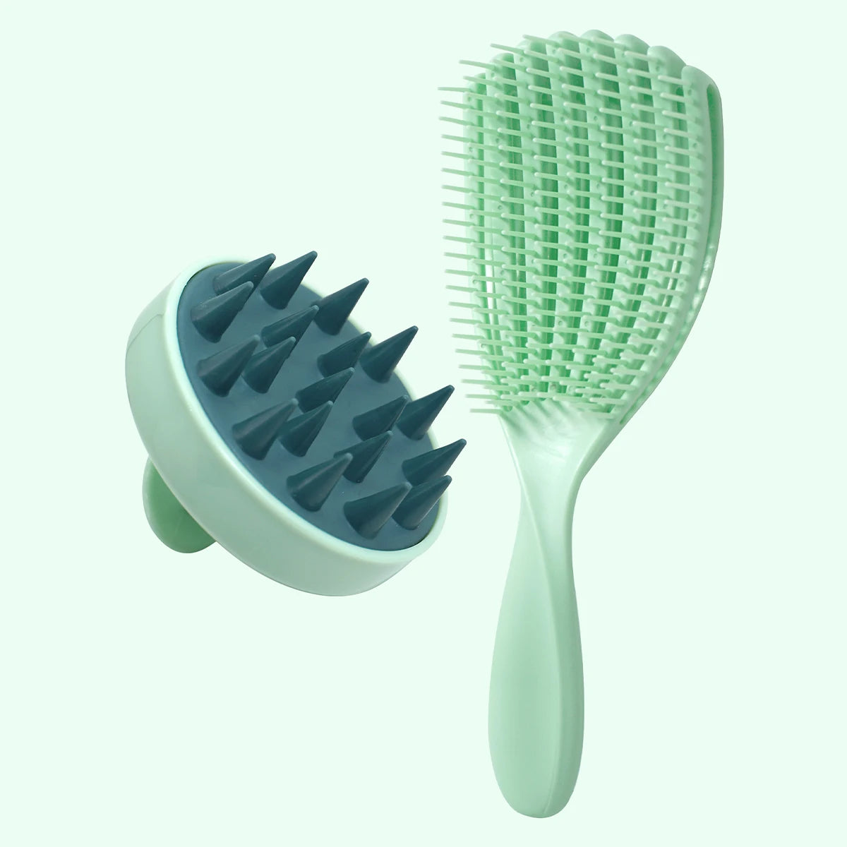 Home Cleaning Silicone Shampoo Brush Head Scalp Massage Comb Hair Washing Combs Body Massage Bath Brush Salon Hairdressing Tools