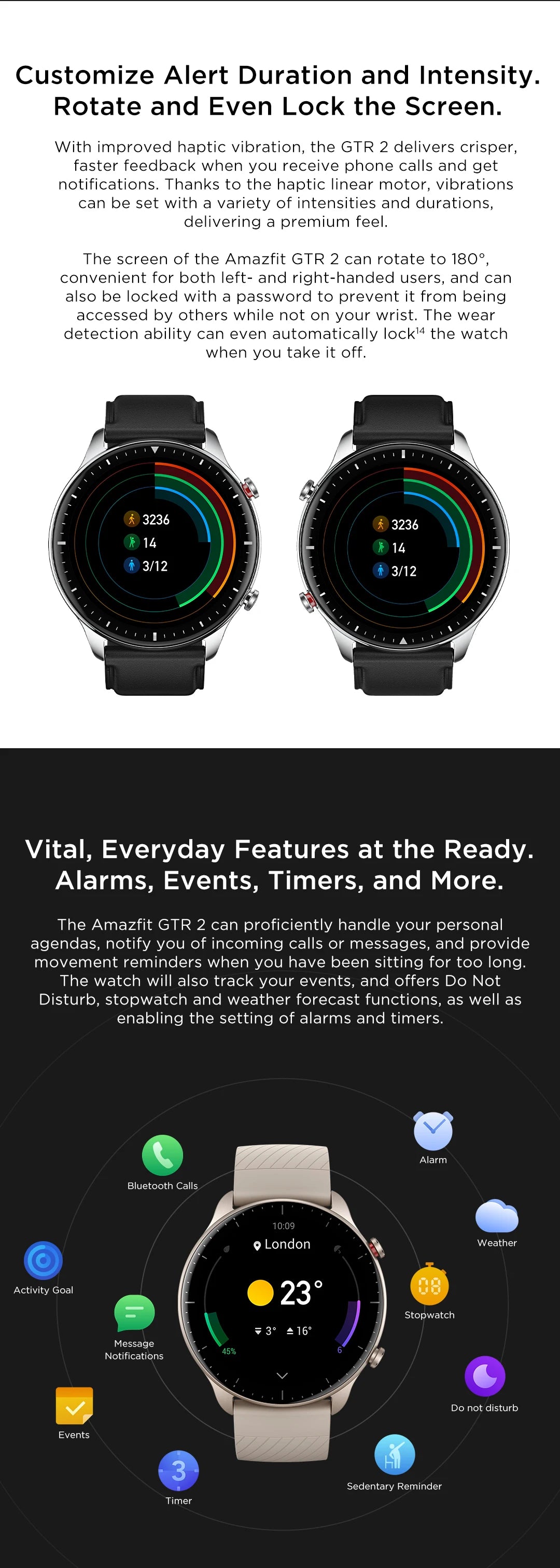 [New Version] Amazfit GTR 2 New Version Alexa Built-in 46mm Smartwatch Ultra-long Battery Life Smart Watch For Android iOS Phone