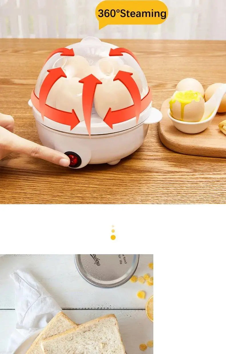 110V/220V Multifunctional Electric Egg Boiler Double Layers Egg Cooker Mini Steamer Poacher Kitchen Cooking Breakfast Machine