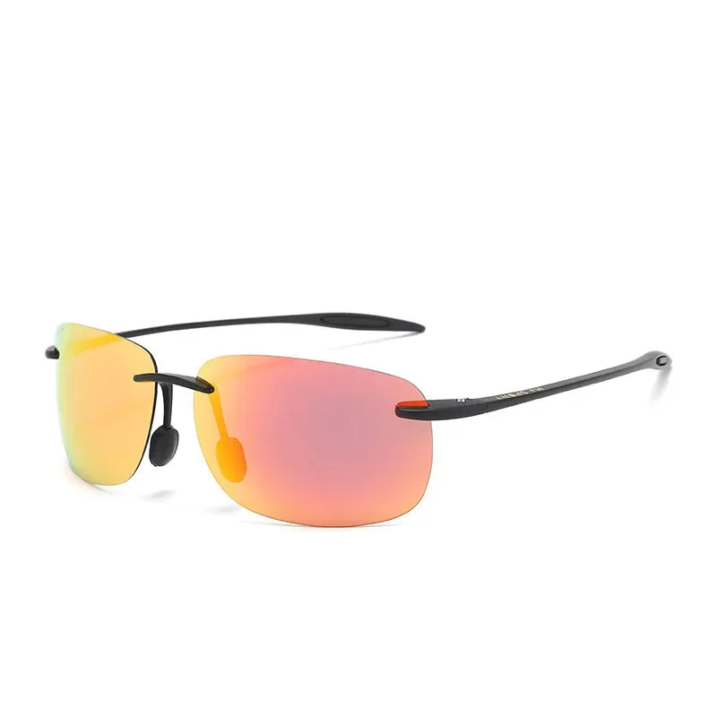 Maui Jim Classic Sports Rimless Sunglasses Men Women Male Driving Golf Rectangle Ultralight Frame Sun Glasses UV400 MJ006