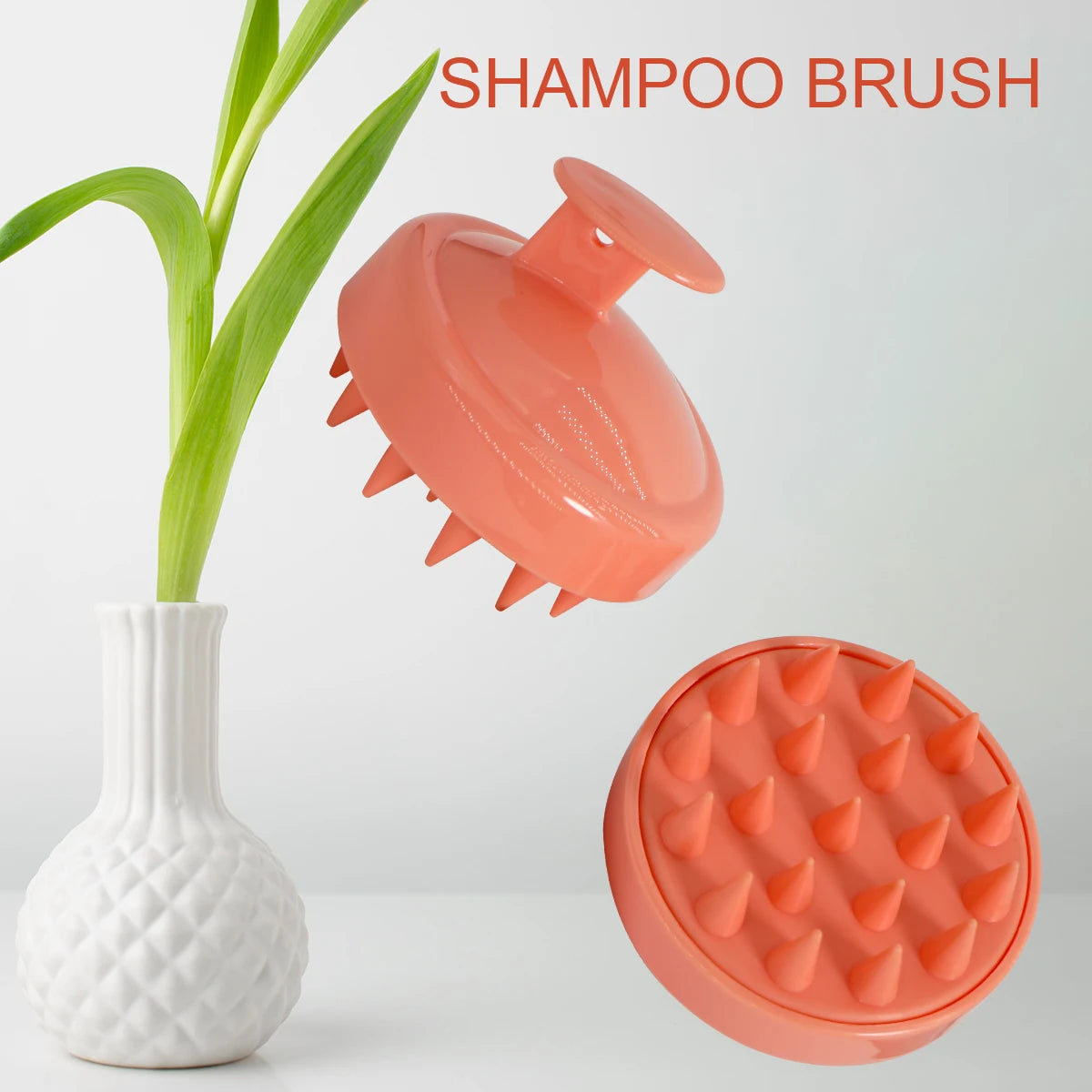 Home Cleaning Silicone Shampoo Brush Head Scalp Massage Comb Hair Washing Combs Body Massage Bath Brush Salon Hairdressing Tools