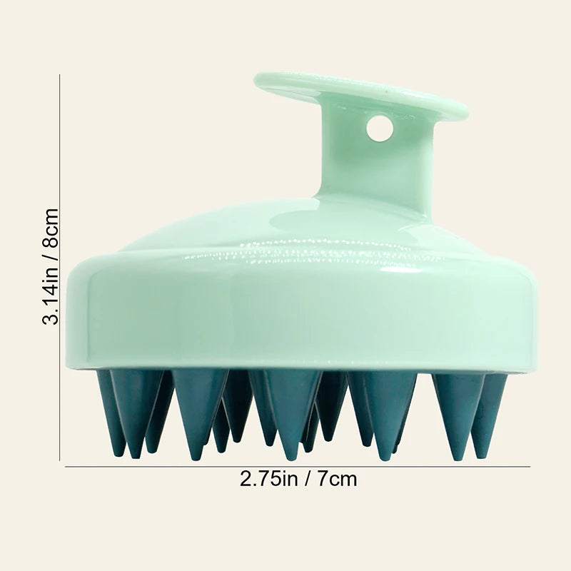 Home Cleaning Silicone Shampoo Brush Head Scalp Massage Comb Hair Washing Combs Body Massage Bath Brush Salon Hairdressing Tools