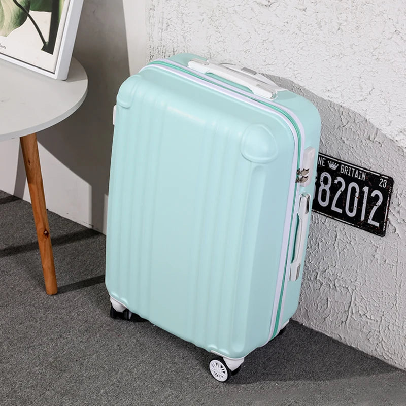 Suitcase Fashion Female Cabin Rolling Luggage Set Suitcases Lightweight Luggage Large Capacity Travel Bags Password Trolley Case