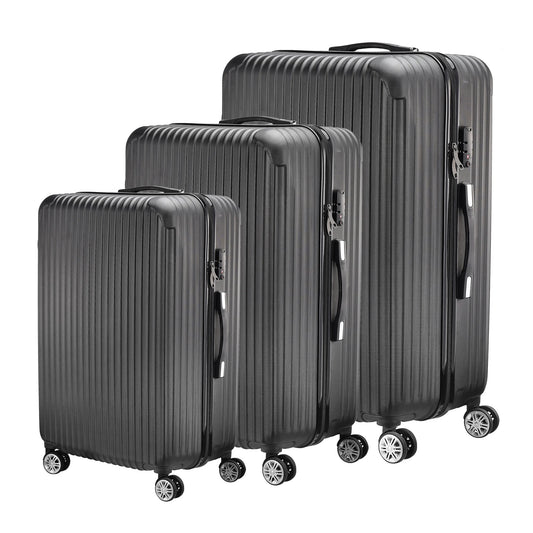 Luggage Set of 3 with Lock, 4 Rolling Spinner Wheels, ABS Lightweight Trolley Travel Suitcase for Hand Luggage Business Trip