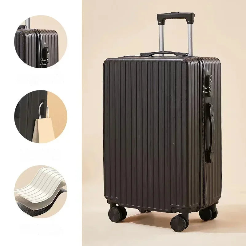 Suitcase Luggage Women Travel Trolley Case Ultra Light and Durable 20-Inch Small Fashion Password Case Male 22 24 26 inch Mute