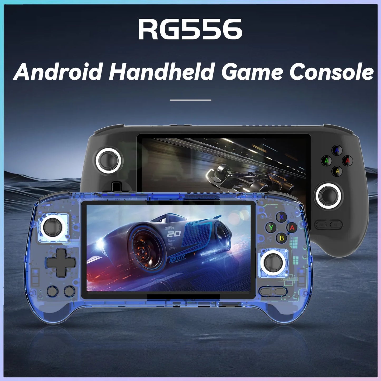 ANBERNIC RG556 Retro Handheld Game Console 5.48 Inch AMOLED Large Screen BT5.0 Android 13 System 1080*1920 Video Gaming Player