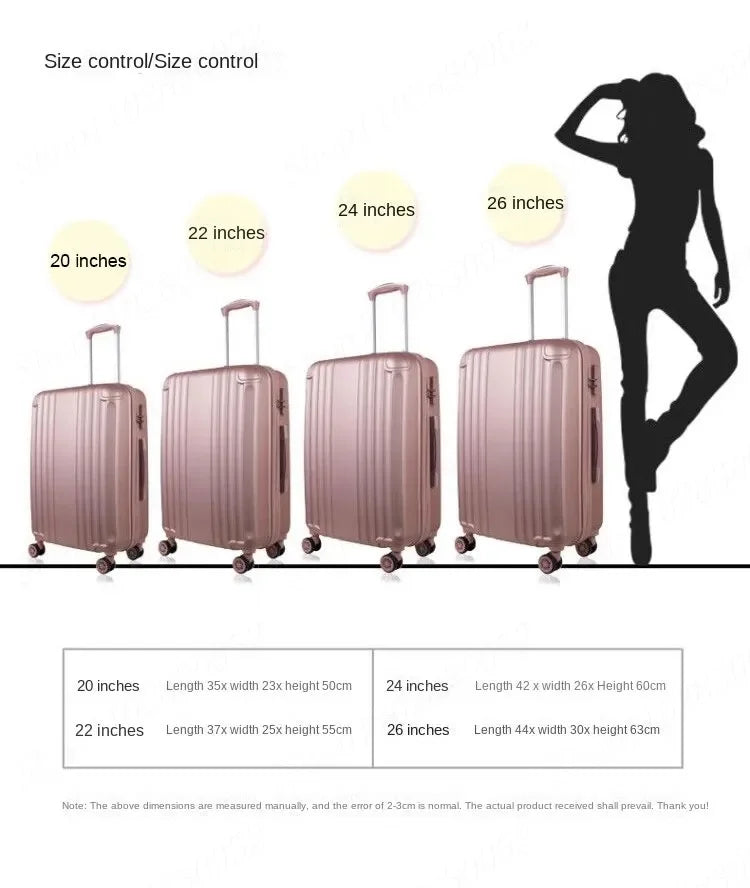 Suitcase Fashion Female Cabin Rolling Luggage Set Suitcases Lightweight Luggage Large Capacity Travel Bags Password Trolley Case