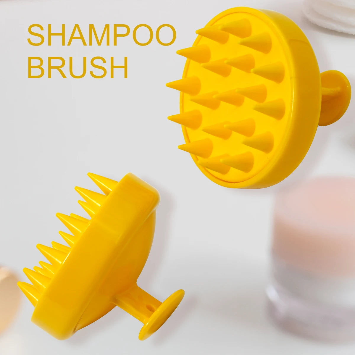 Home Cleaning Silicone Shampoo Brush Head Scalp Massage Comb Hair Washing Combs Body Massage Bath Brush Salon Hairdressing Tools