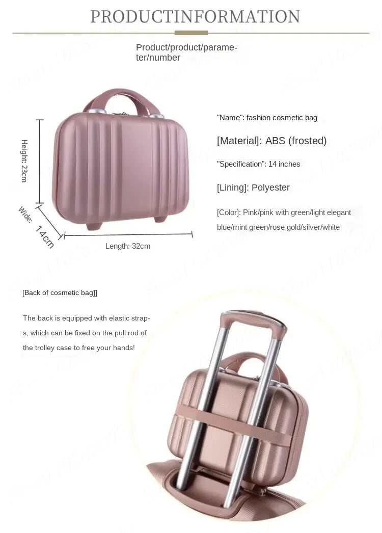 Suitcase Fashion Female Cabin Rolling Luggage Set Suitcases Lightweight Luggage Large Capacity Travel Bags Password Trolley Case