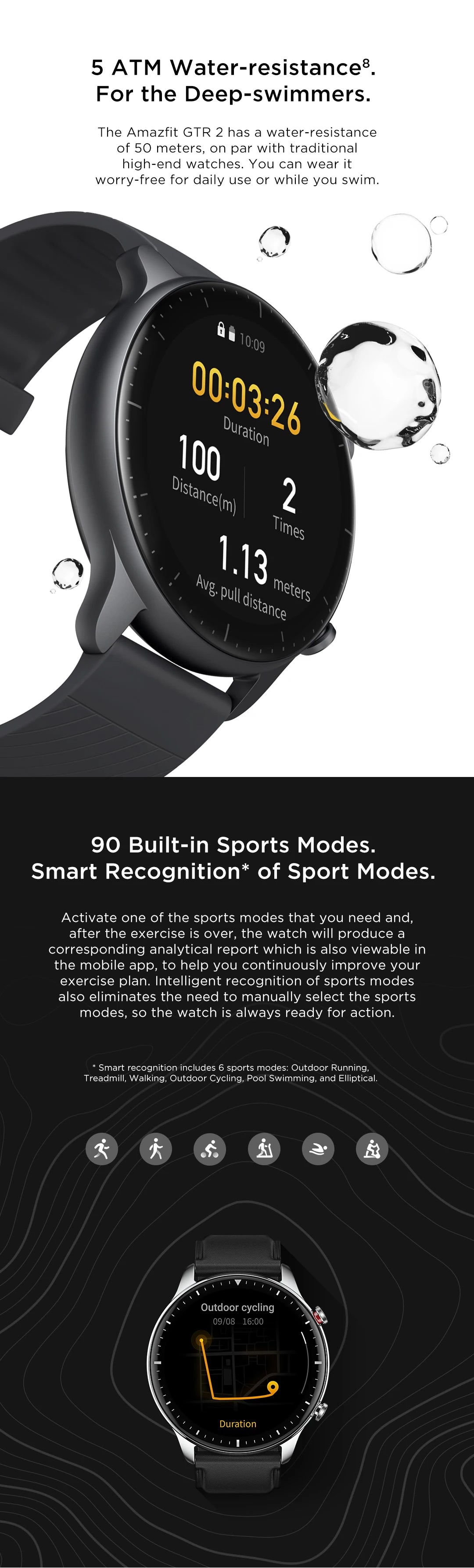 [New Version] Amazfit GTR 2 New Version Alexa Built-in 46mm Smartwatch Ultra-long Battery Life Smart Watch For Android iOS Phone