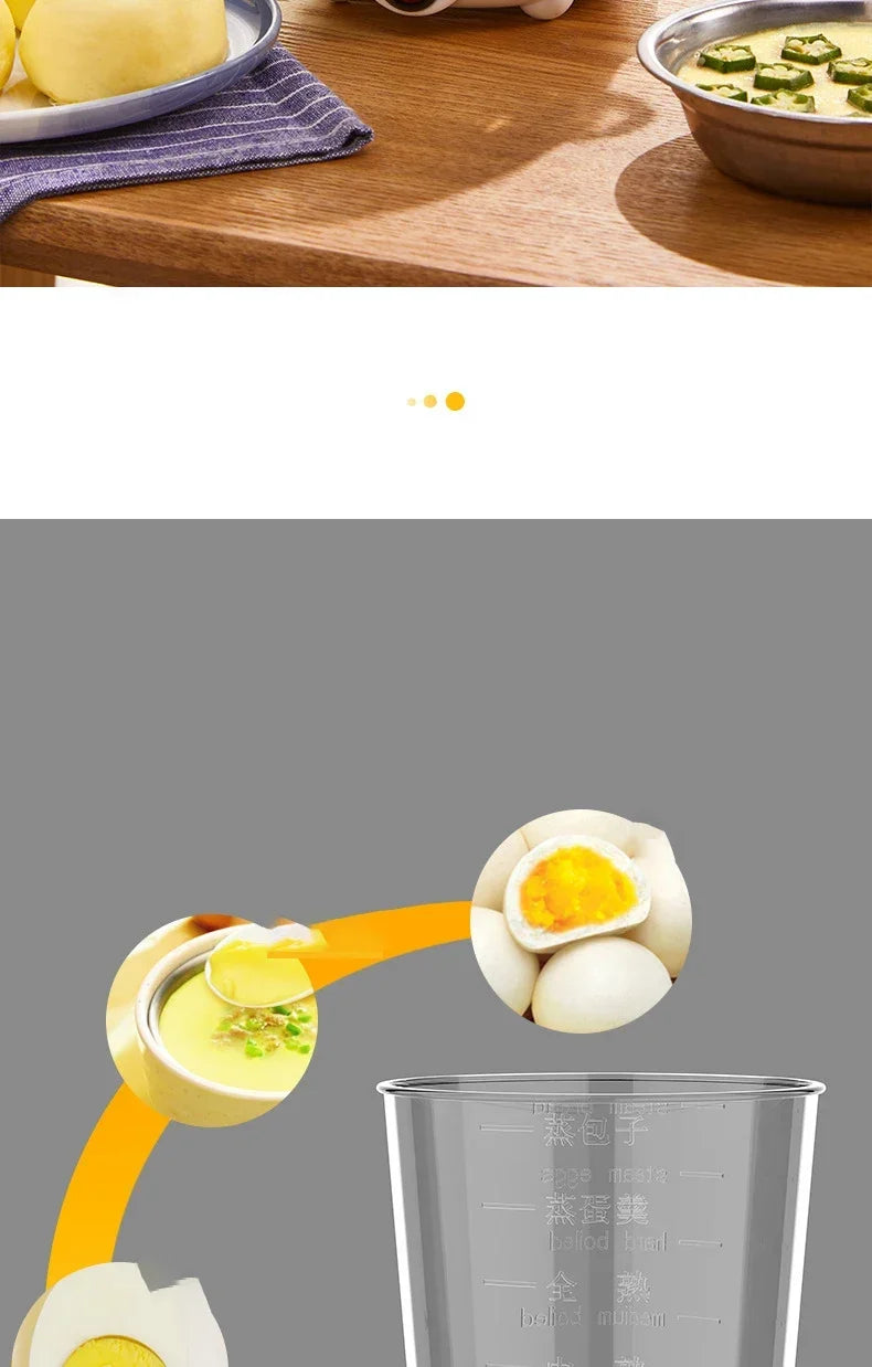 110V/220V Multifunctional Electric Egg Boiler Double Layers Egg Cooker Mini Steamer Poacher Kitchen Cooking Breakfast Machine