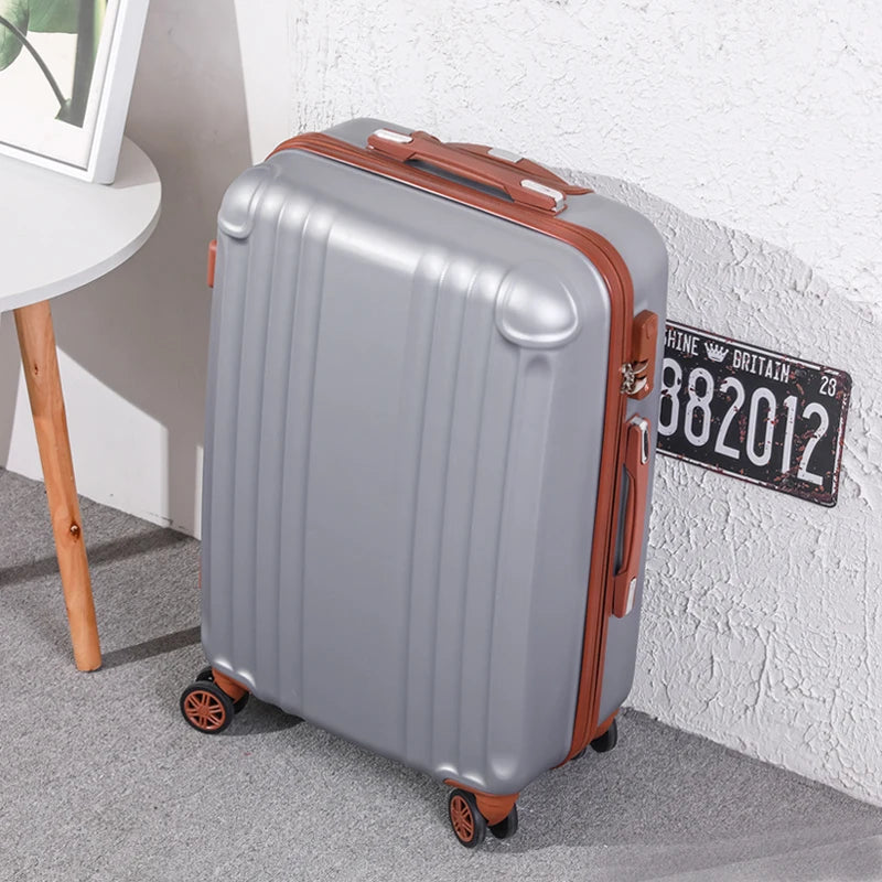 Suitcase Fashion Female Cabin Rolling Luggage Set Suitcases Lightweight Luggage Large Capacity Travel Bags Password Trolley Case