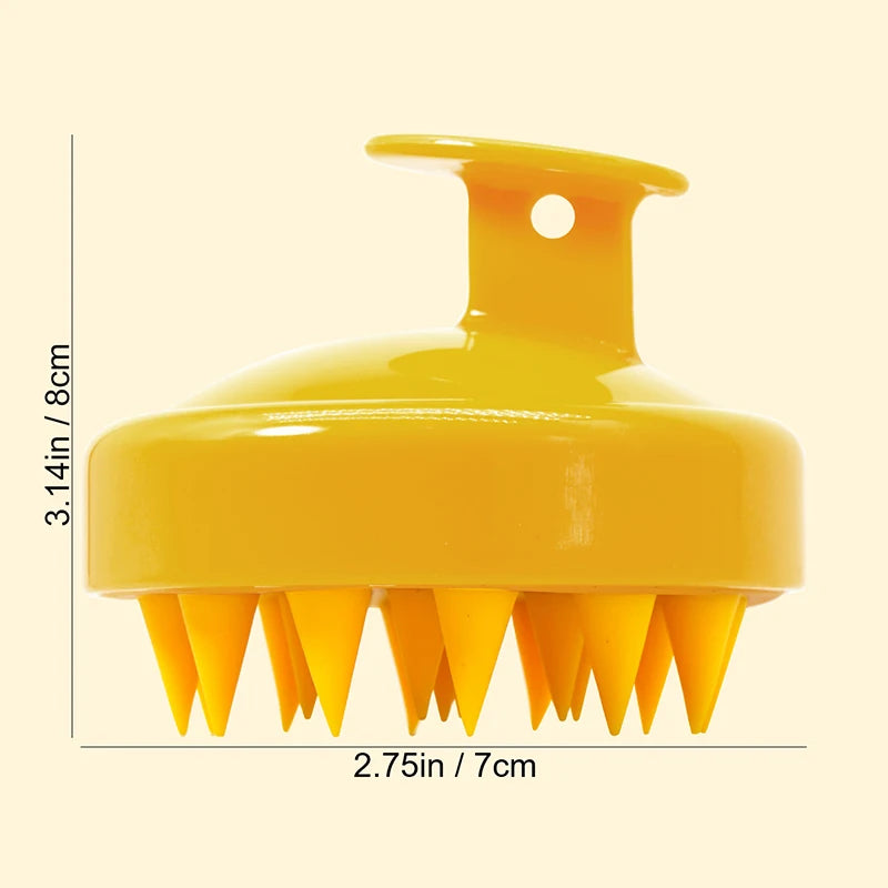 Home Cleaning Silicone Shampoo Brush Head Scalp Massage Comb Hair Washing Combs Body Massage Bath Brush Salon Hairdressing Tools